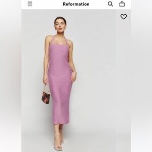 Reformation Alli Silk Dress